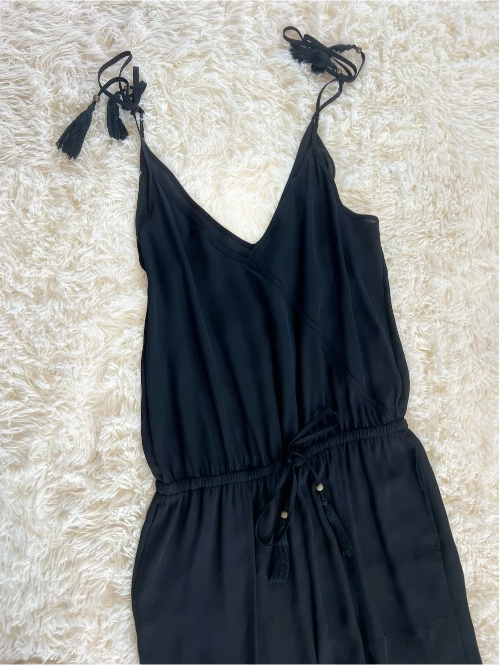 J. Crew V-Neck Tie-Strap Jumpsuit